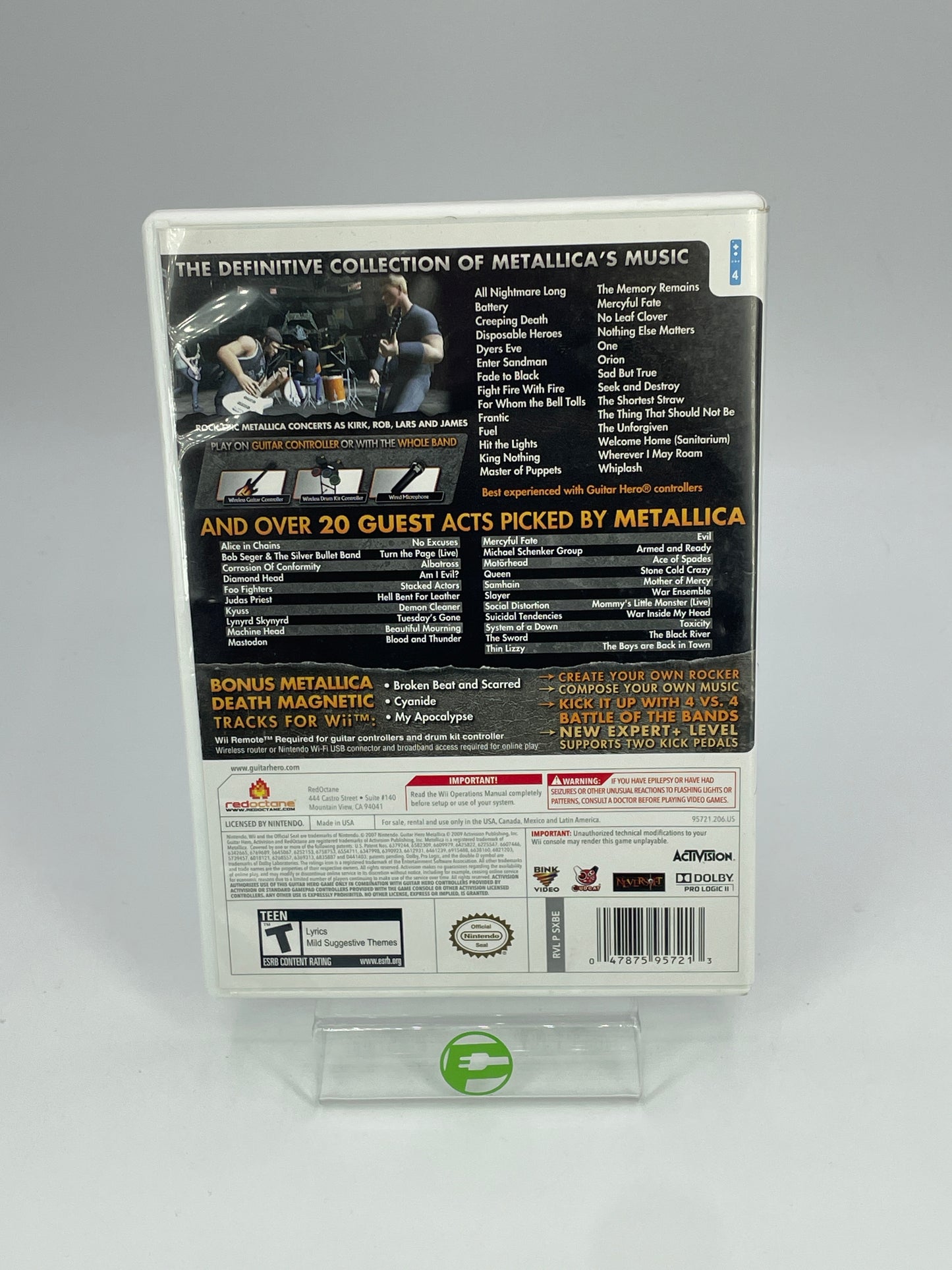 Guitar Hero: Metallica (Nintendo Wii, 2009) CIB