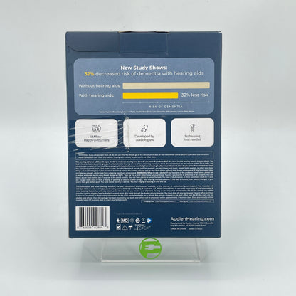 New Audien Hearing Atom Pro 2 Rechargeable OTC Hearing Aids