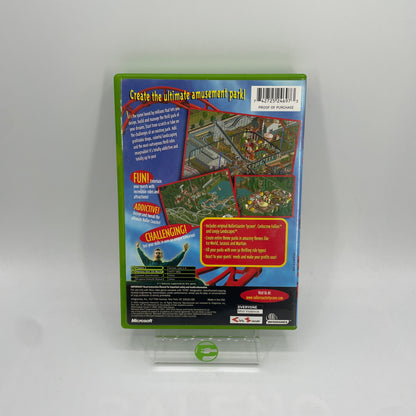 Roller Coaster Tycoon (Microsoft Xbox, 2003) CIB