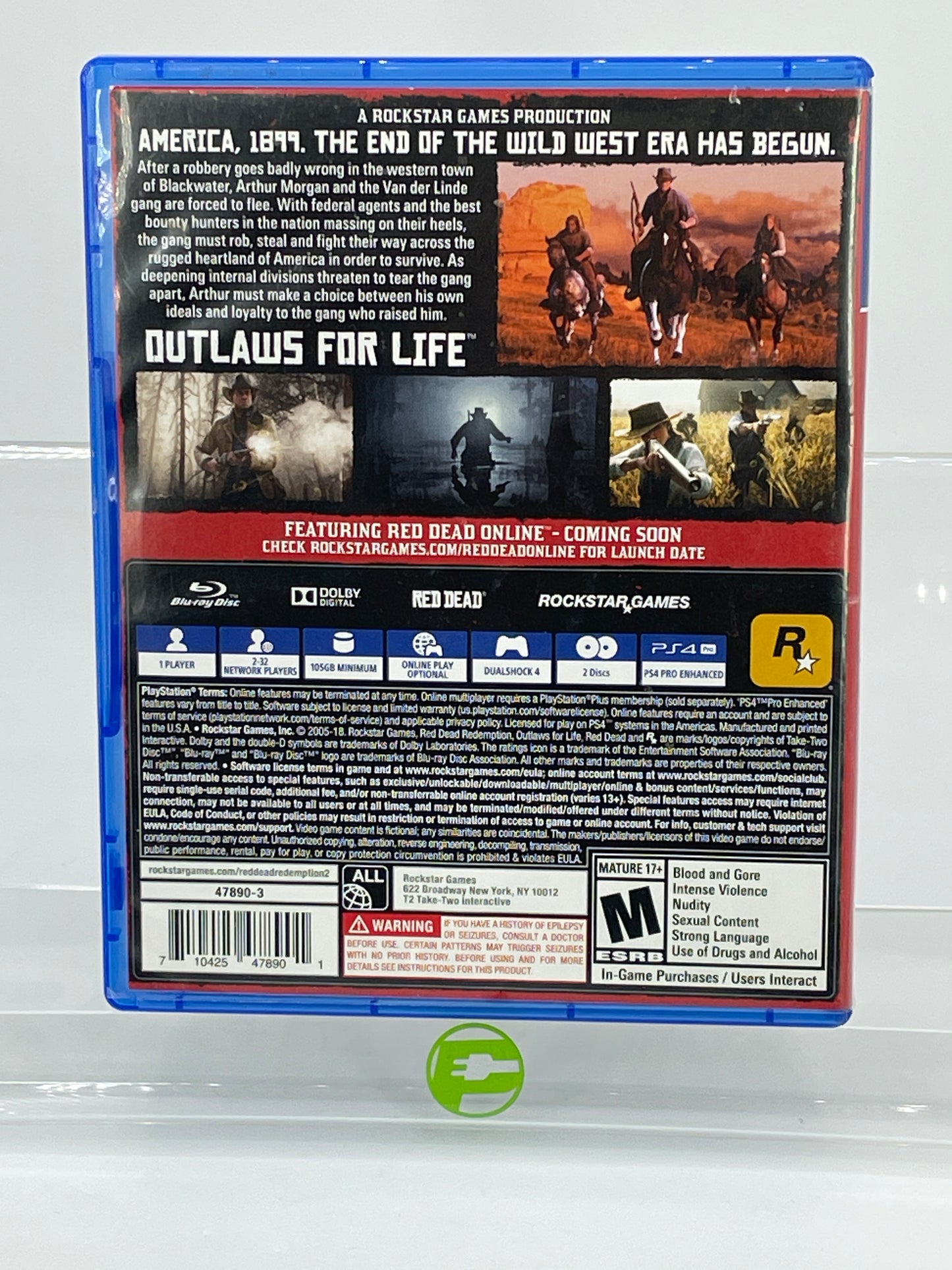 Red Dead Redemption 2 (Sony PlayStation 4 PS4, 2018) CIB