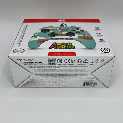 Nintendo Switch 2 Wired Controller Mario Time PowerA 