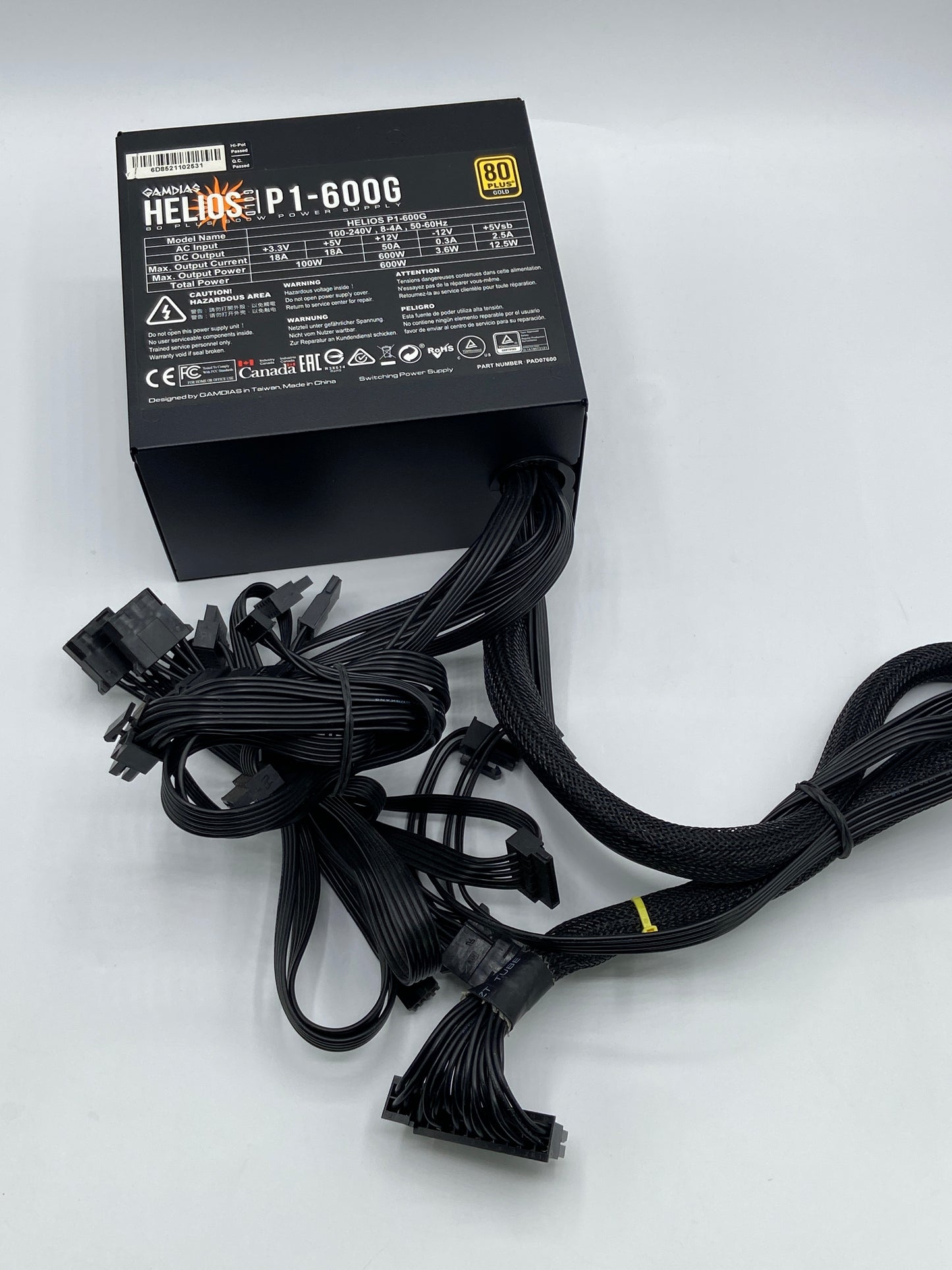 Gamdias Helios P1‑600G 80 Plus Gold