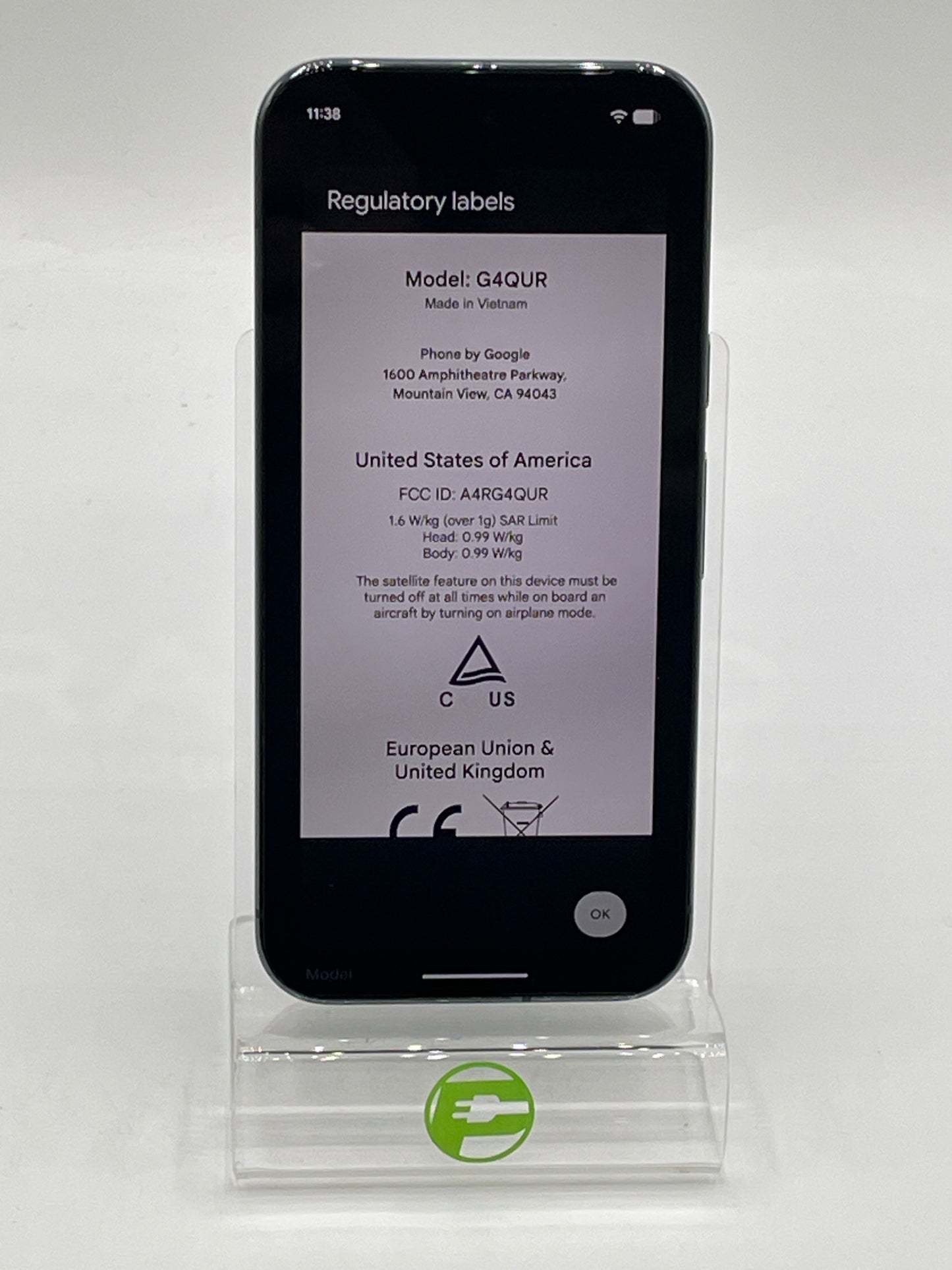 Unlocked Google Pixel 10 Pro 128GB Charcoal G4QUR