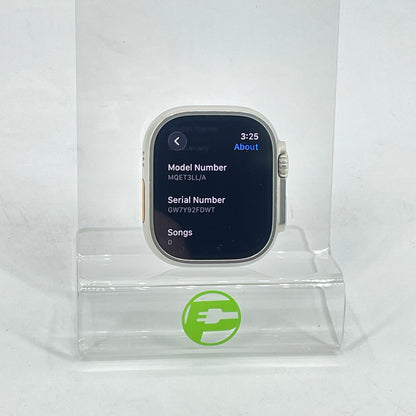 Unlocked Apple Watch Ultra 49MM Natural Titanium MQET3LL/A