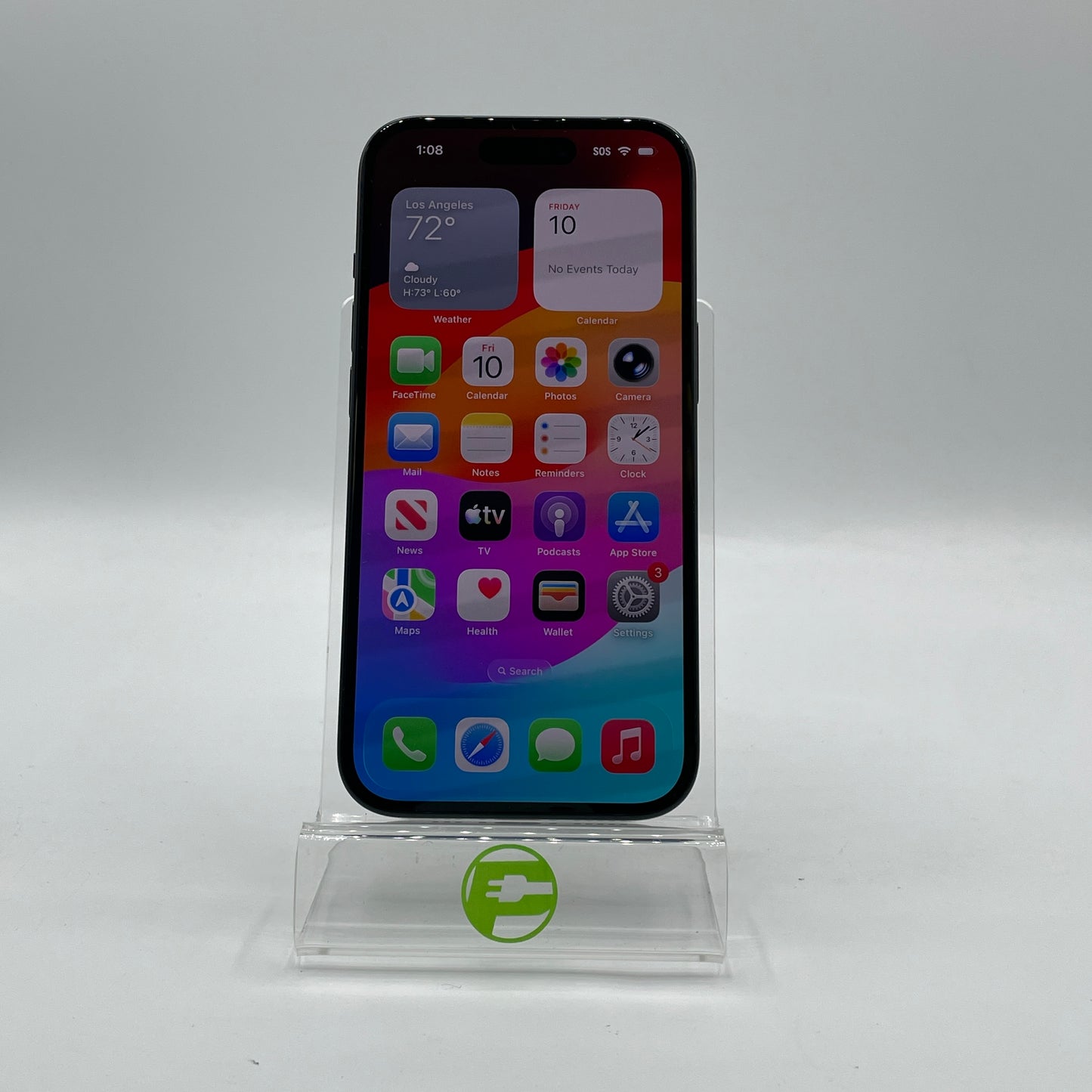 Factory Unlocked Apple iPhone 15 128GB Black MTLV3LL/A