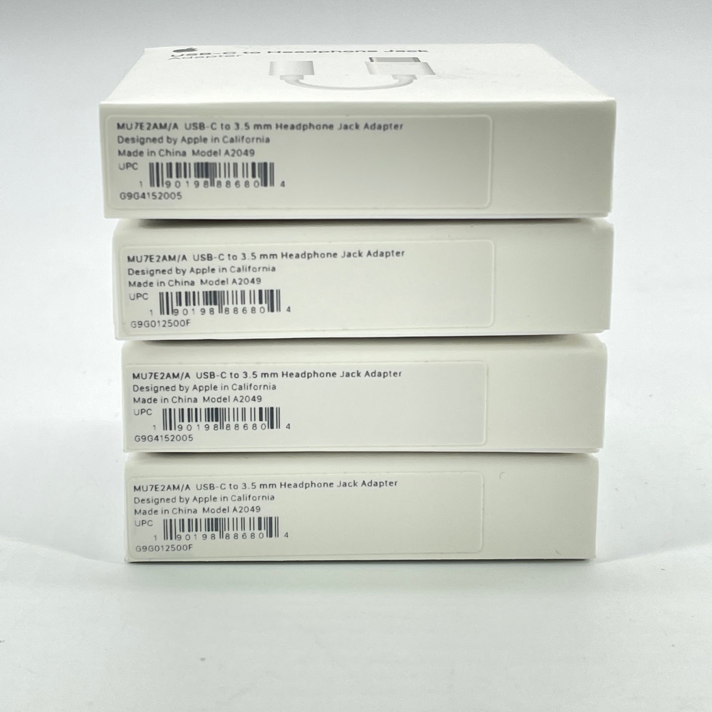 Lot of 4 New Apple USB C Headphone Jack White MU7E2AM/A USB-C Adapter