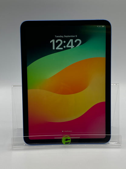 WiFi Only Apple iPad 10th Gen 64GB Blue MPQ13LL/A