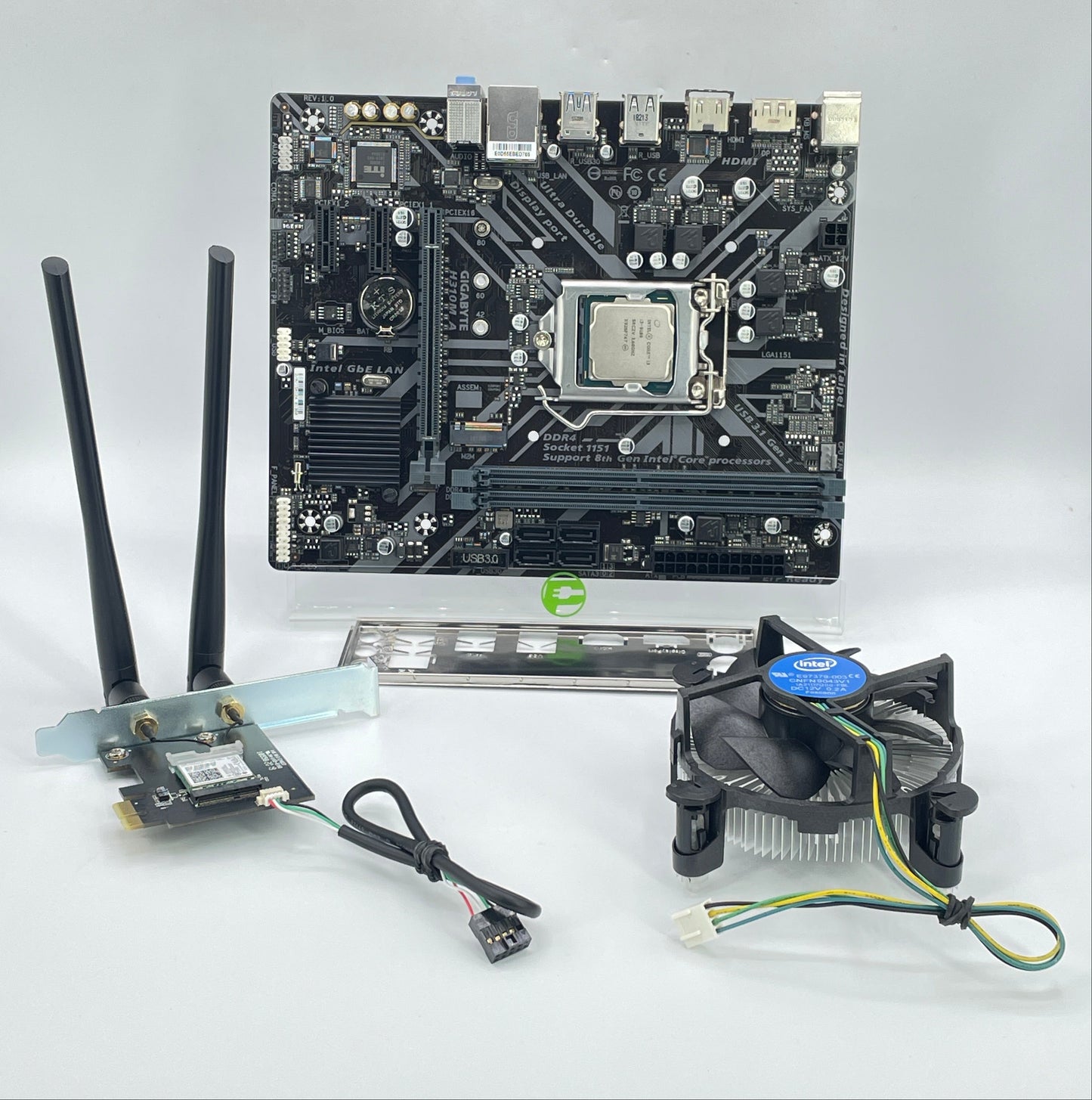 Gigabyte H310A M LGA 1151 Intel Core i3-9100 04 Cores 3.40GHz microATX