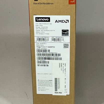 Lenovo Yoga 7 2-in-1 14AKP10 14" Ryzen AI 5 340 2.0GHz 16GB RAM 512GB SSD