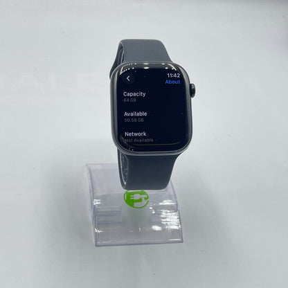 Unlocked Apple Watch Series 11 46MM Jet Black Aluminum Black Sport Band MFC44LW/A