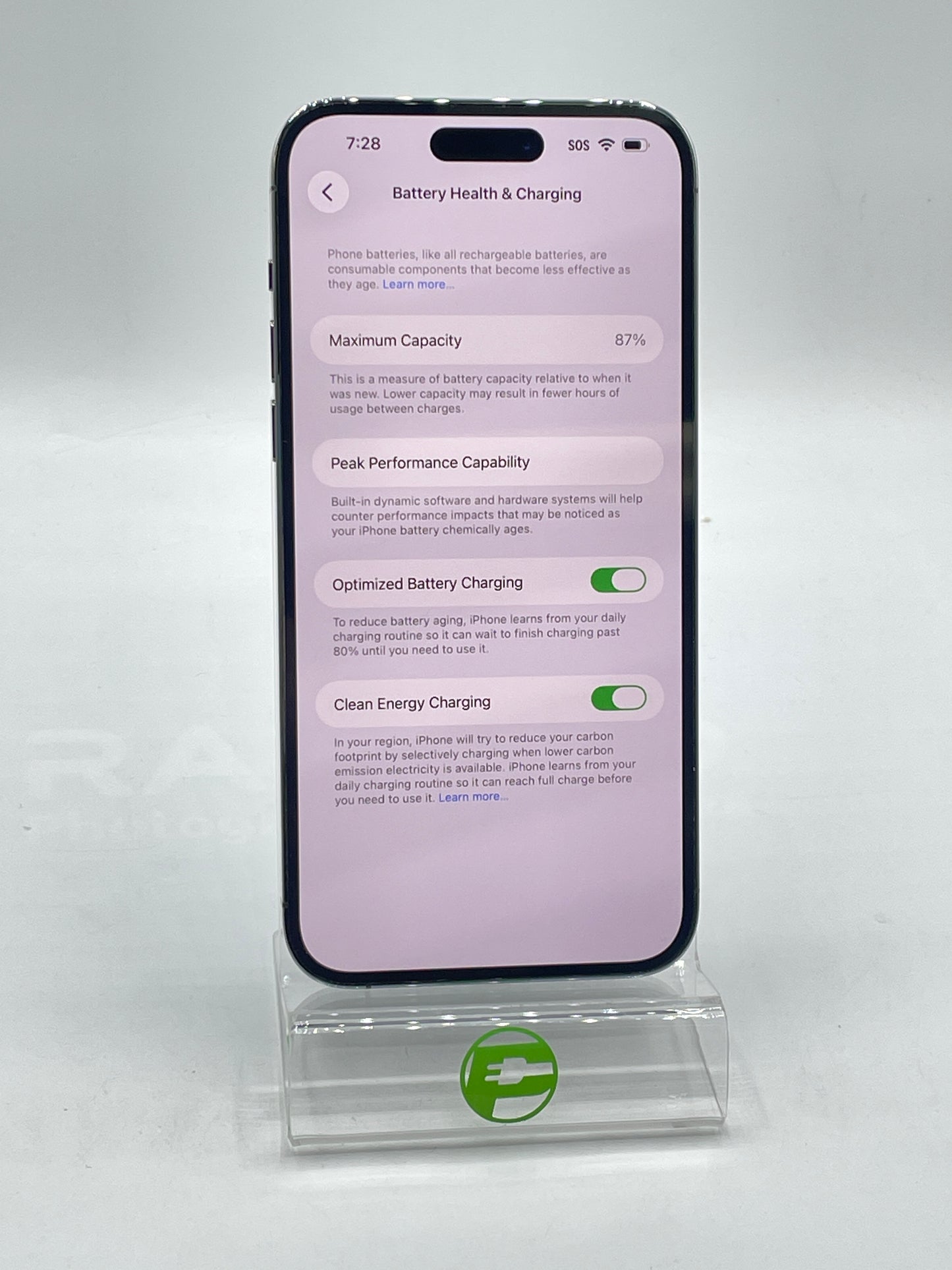 Unlocked Apple iPhone 14 Pro Max 128GB 26.2 Deep Purple MQ8R3LL/A