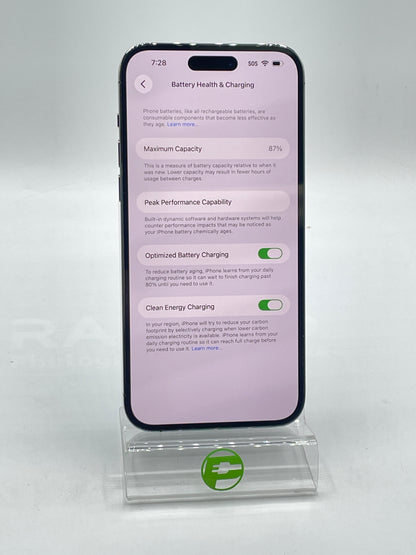 Unlocked Apple iPhone 14 Pro Max 128GB 26.2 Deep Purple MQ8R3LL/A