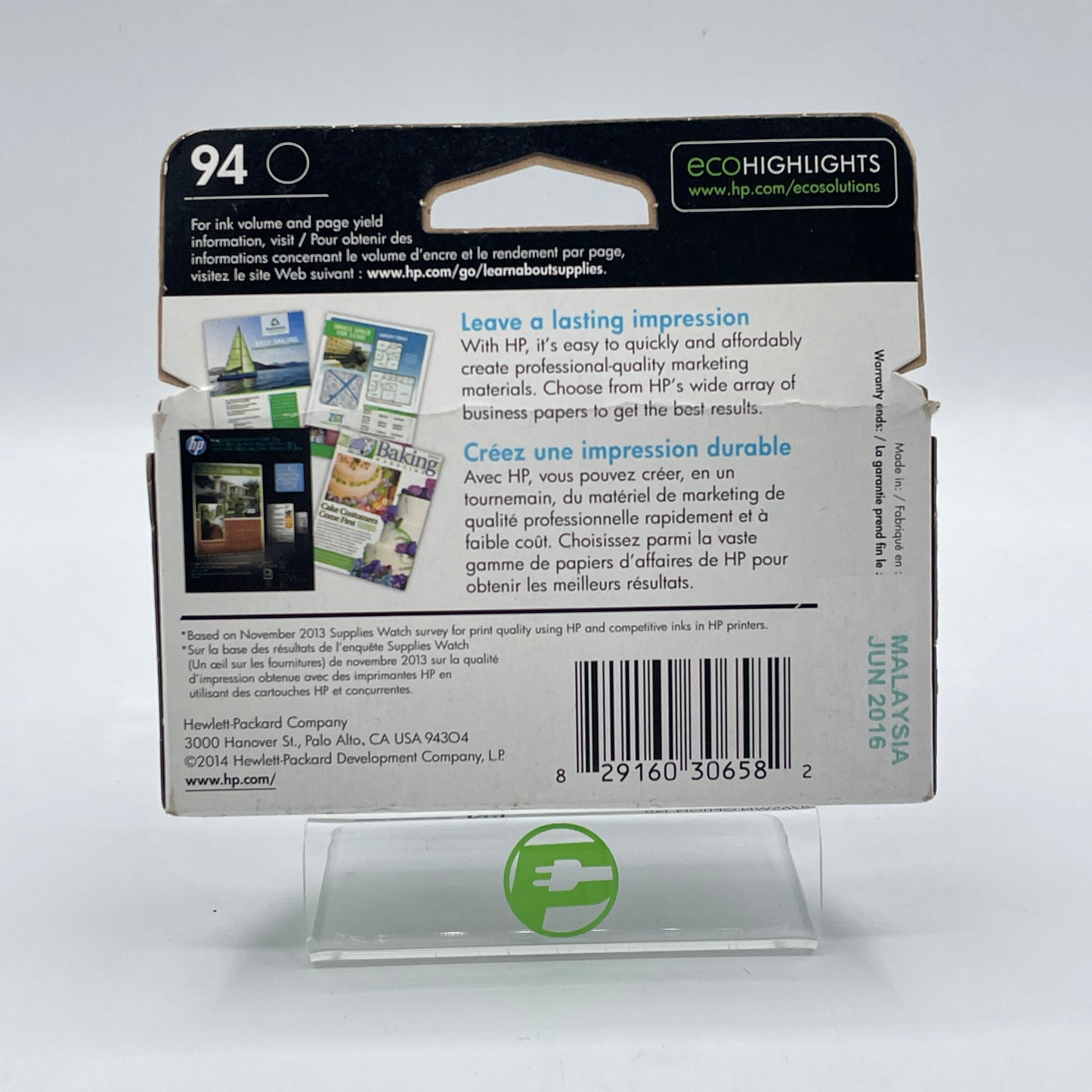 New HP 94 C8765WN Black Ink Cartridge