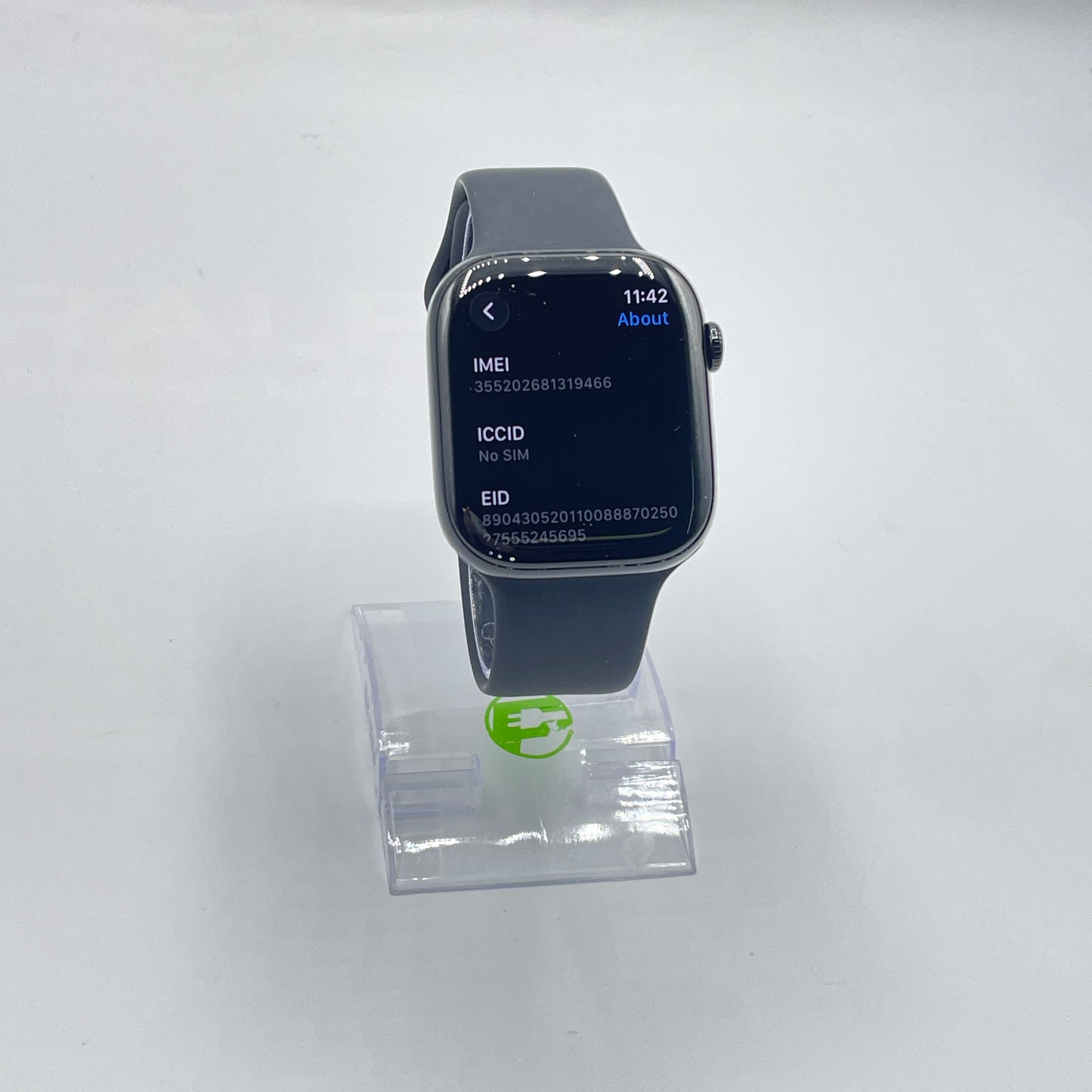 Unlocked Apple Watch Series 11 46MM Jet Black Aluminum Black Sport Band MFC44LW/A