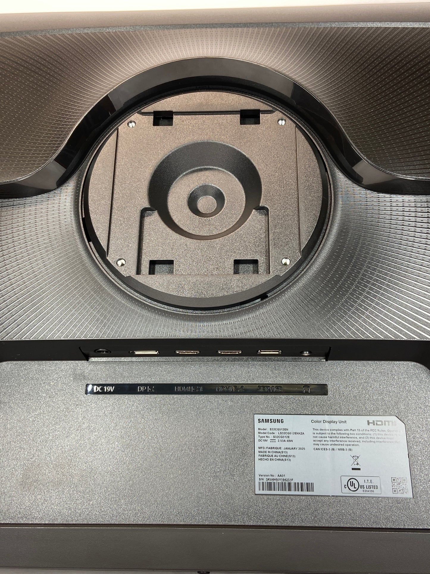 Samsung 32" ODYSSEY G5 QHD VA 165Hz Gaming Monitor S32CG512EN