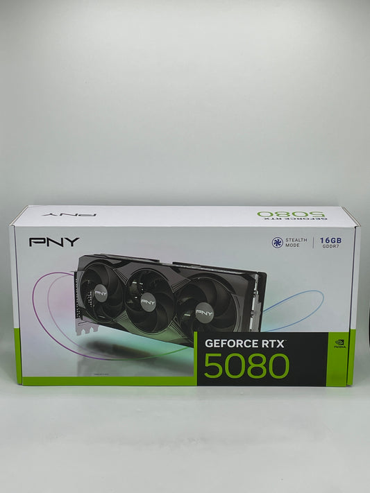 New PNY Geforce RTX 5080 16GB GDDR7 Graphics Card VCG508016TFXPB1