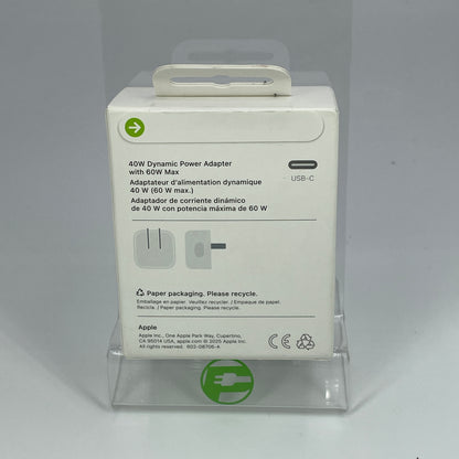 New 2025 Apple - 40W Dynamic Power Adapter with 60W Max MGKN4AM/A