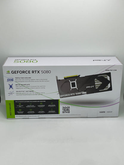 New PNY Geforce RTX 5080 16GB GDDR7 Graphics Card VCG508016TFXPB1