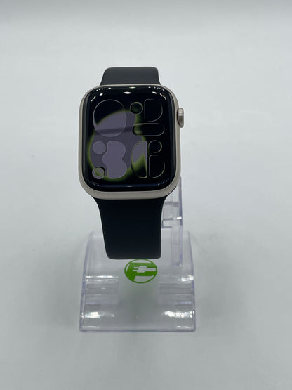 GPS Only Apple Watch Series 9 45MM Starlight Midnight Sport Band MR9P3L/A