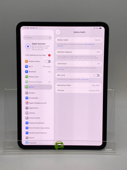 Unlocked Apple iPad Pro 11" M4 256GB 26.0 Space Gray MVW13LL/A