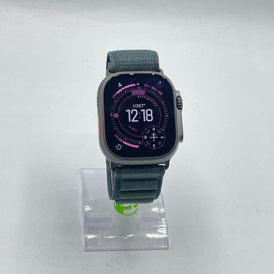 Unlocked Apple Watch Ultra 2 49MM Black Titanium Green/Olive MX4T3LW/A